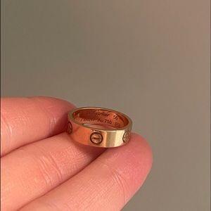 Cartier rose gold love ring - 56